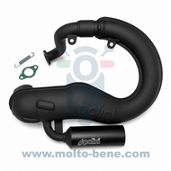 MB0715 Sport uitlaat Banaan Polini 2002030/s demper Vespa V50 Banana racing exhaust silencer auspuff mit d&auml;mpfer &amp;#x00c9