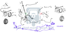 MB1820 Remslang achterzijde Piaggio Ape MP P501 P601 CAR 127921 Brake hose rear Bremsschlauch hinten Durite de frein arri&amp;#x00e