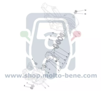 Krukas Vliegwiel Spie Piaggio Ape MP TM CAR