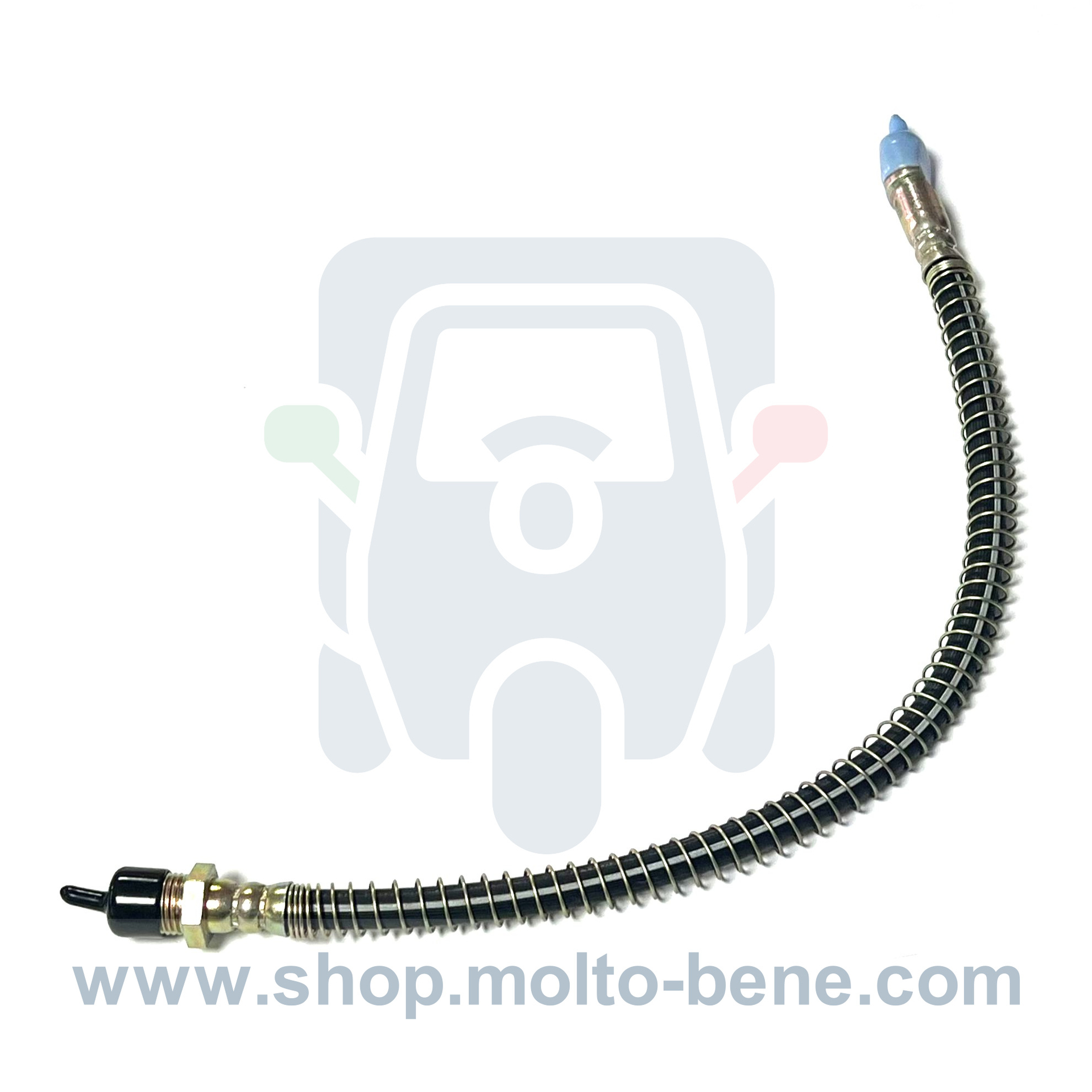 MB0014 Remleiding Voorwiel Piaggio Ape Classic Calessino 587624R Brake line Front wheel Bremsschlauch Vorderrad Conduite de fre
