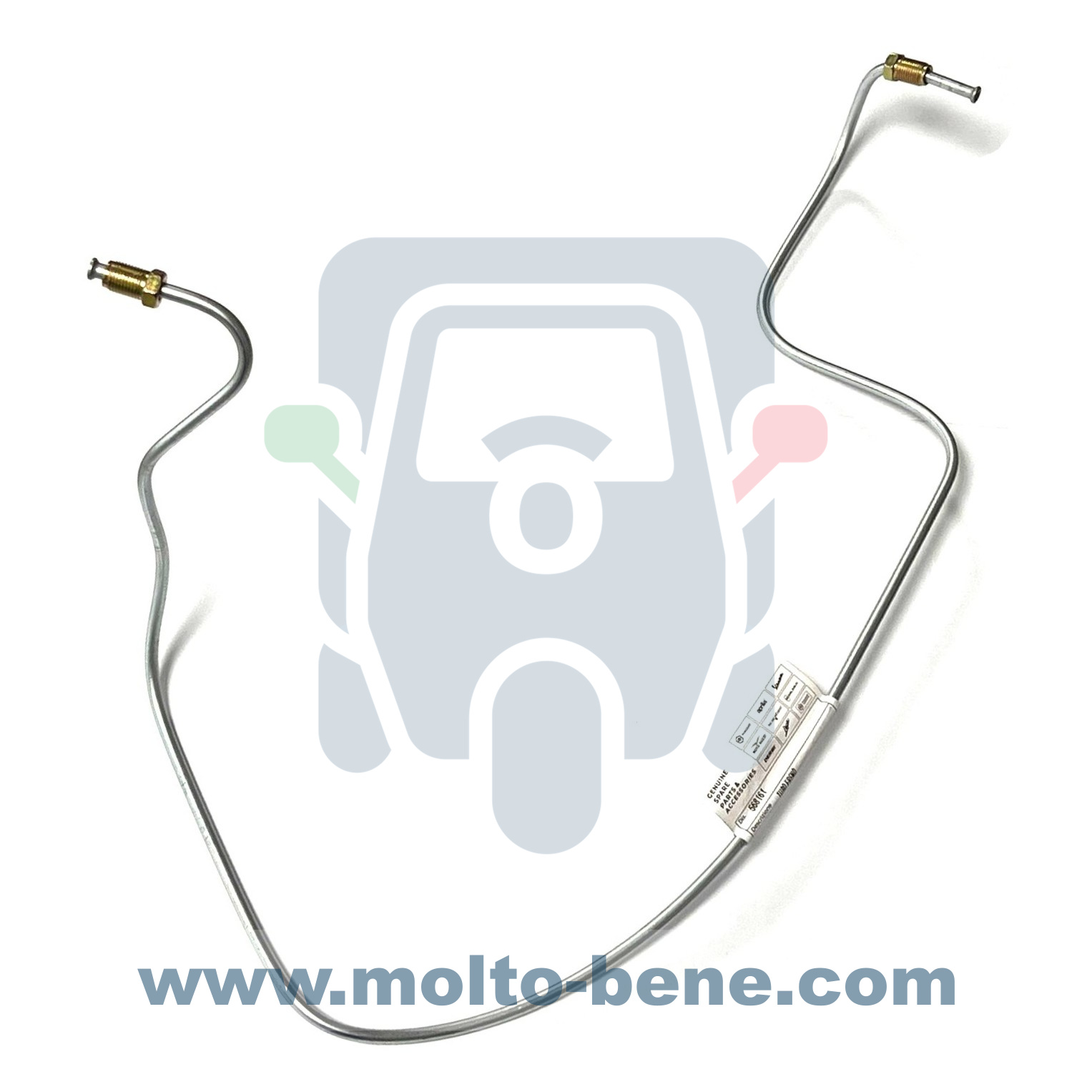 MB0094 Remleiding Voorwiel Piaggio Ape Classic E2 E4 Calessino E2 568161Brake line Front wheel Bremsschlauch Vorderrad Conduite