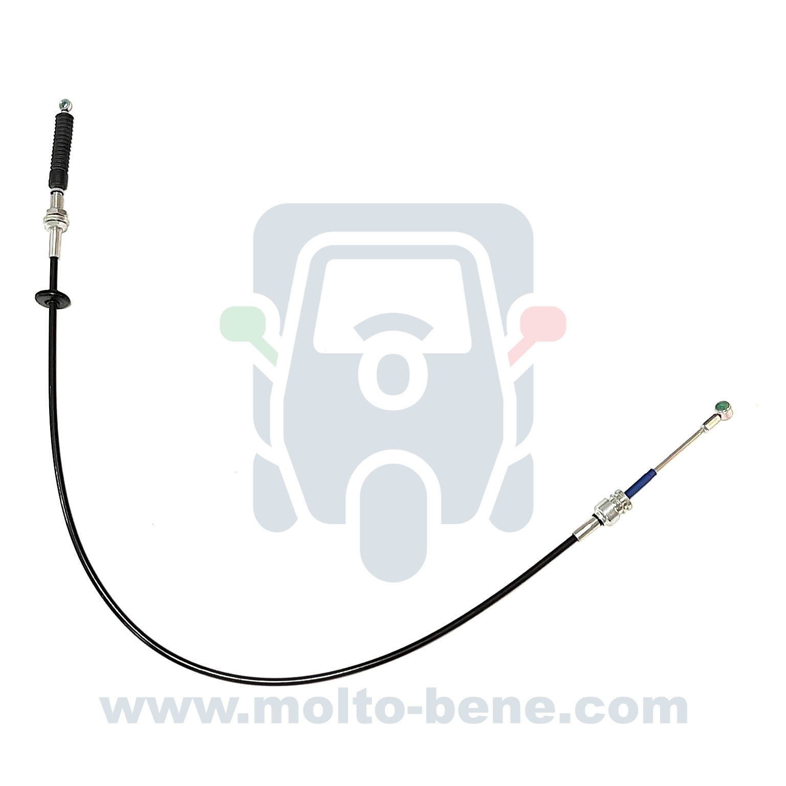 MB0103 Versnellingskabel Piaggio Ape TM Diesel Volante Stuurwiel 615760 Gear cable Steering wheel Schaltungszug Lenkrad Câble 