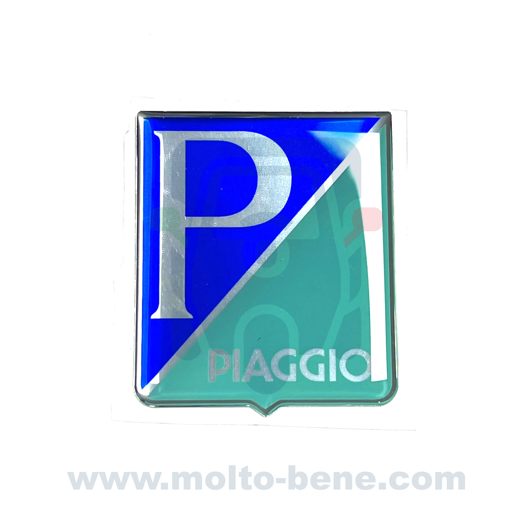 MB0114 Embleem Piaggio Ape Classic E4 B025128 Emblem Emblème Ape 50 Vintage