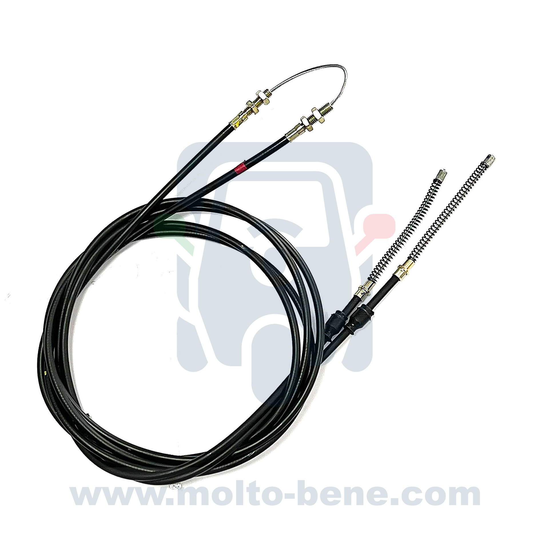 MB0129 Handremkabel Piaggio Ape Calessino 200 E4 B041774 Handbrake cable Seilzug Handbremse Câble de frein à main