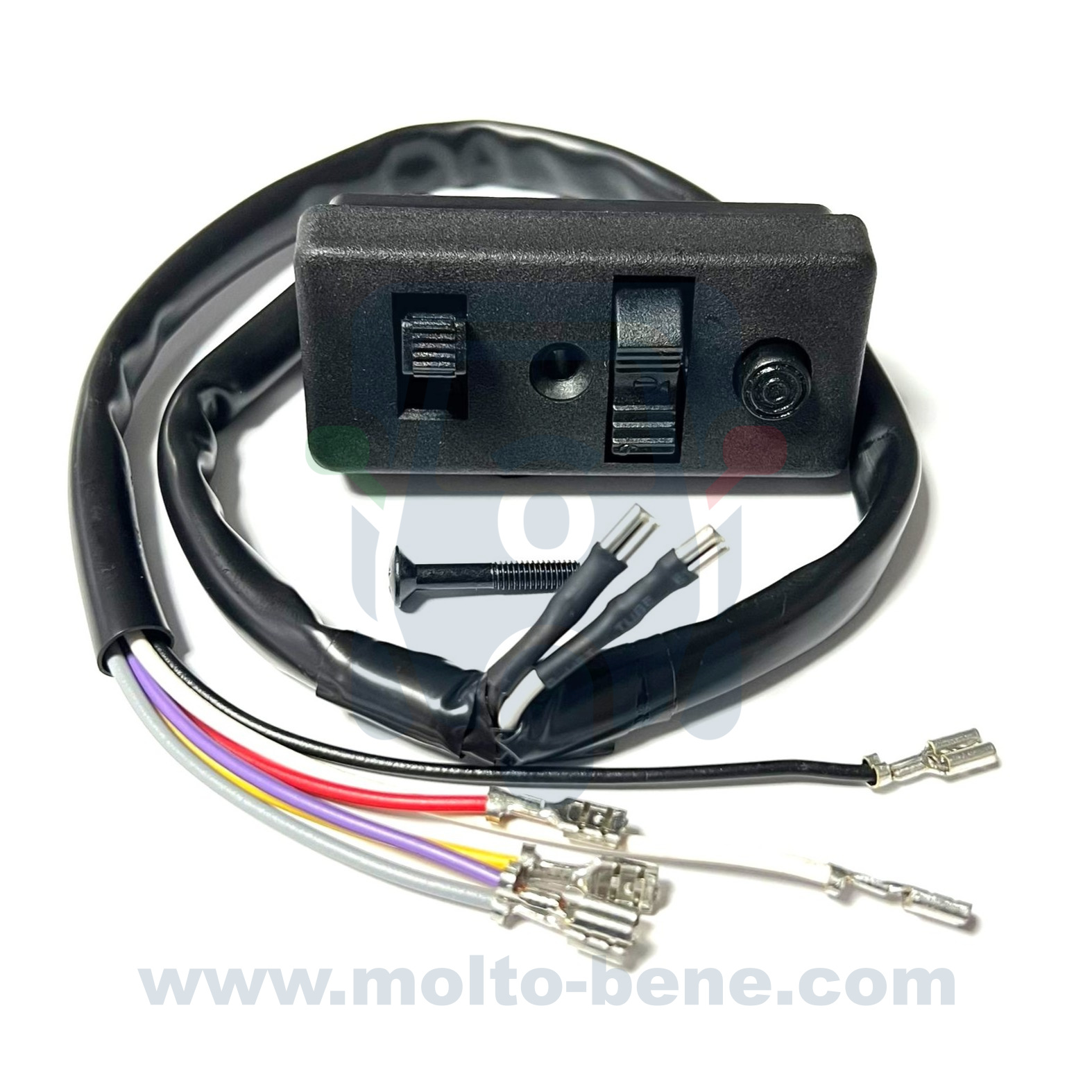 MB0261 Commutateur klaxon d'éclairage Piaggio Ape 50 TL3T 214143 Licht Hupe Schalter Light Horn Switch Schakelaar
