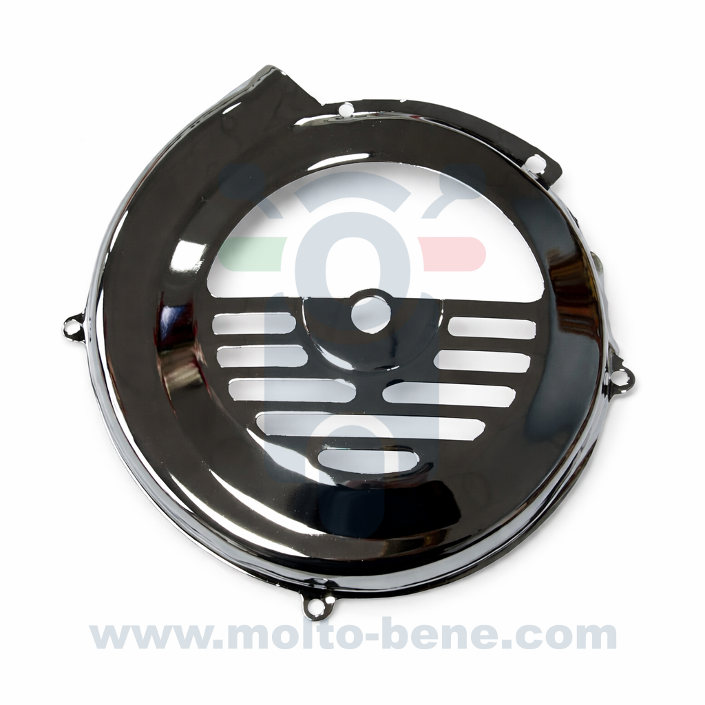 MB0370 Koelkap Vliegwiel Chrome Piaggio Ape Vespa 50 Cooling cap Flywheel L&uuml;fterradabdeckung Chrom Capuchon de refroidis