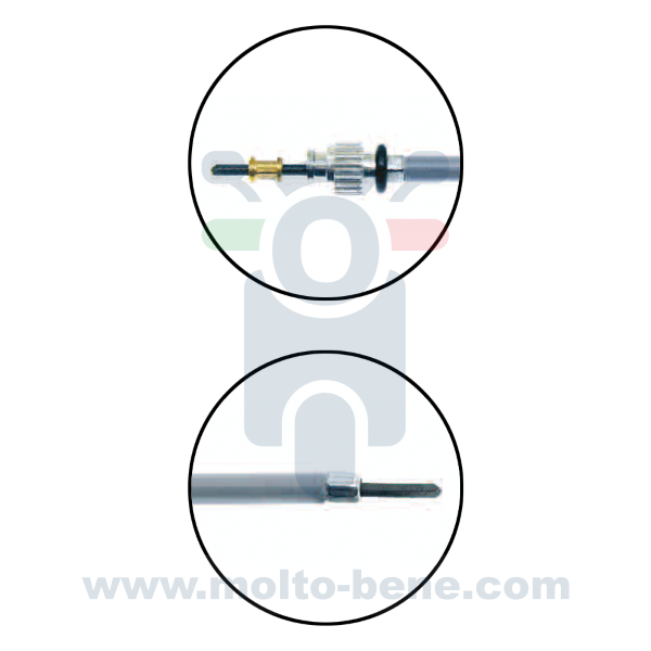 MB0467 Kilometertellerkabel Vespa 50 125 special primavera Speedometer cable Tachowelle C&acirc;ble de compteur Piaggio 071059