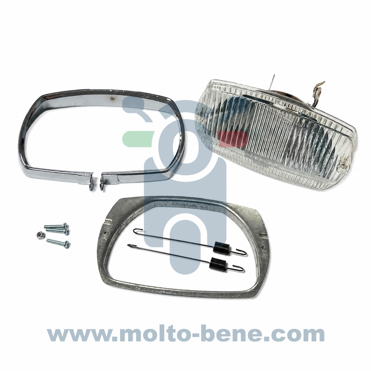 MB0579 Koplamp Scheinwerfer Vespa 50 Special 125 Primavera KIT Headlight SIEM 116 Piaggio 126648 126694 126695 123518 191192 P2