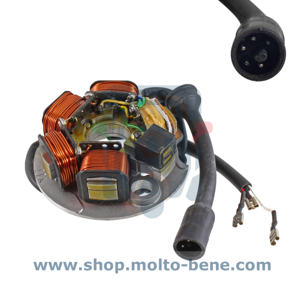 MB0652 Dynamo Stator Piaggio Vespa 50 Ape  Stator Z&uuml;ndung Stator Z&uuml;ndankerplatte Stator allumage 199500