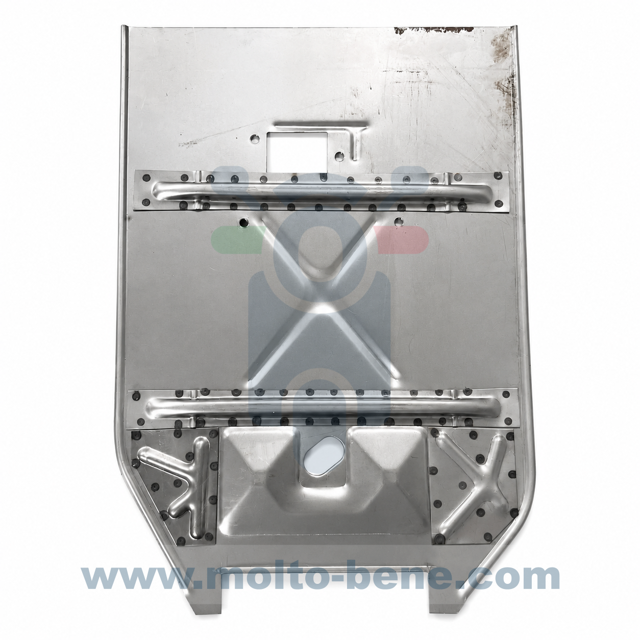MB0705 Bodemplaat Vespa V50 50 125 Plaatwerk Floorplate Sheetmetal Trittblech Reparaturblech Plaque de sol T&ocirc;le de r&eacute;paration