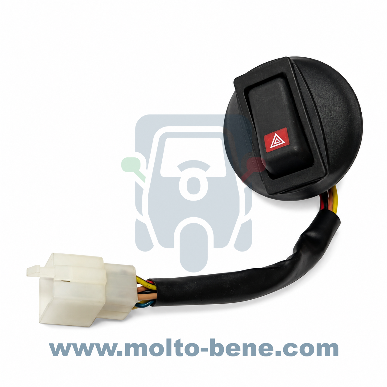 MB0734 Hazard light switch Warnblinkschalter Gevarenlicht schakelaar Piaggio Ape Calessino 200 E2 660826R Interrupteur Feu de d