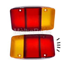 2x Achterlicht Glas Piaggio Ape 400 450 500