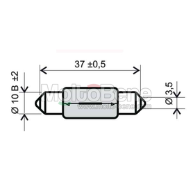 Festoon lamp 12v 5w
