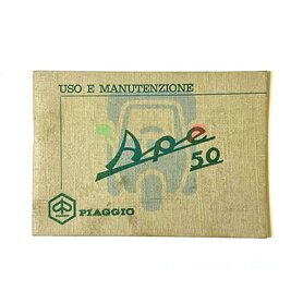 Onderhoud- en gebruikshandleiding Piaggio Ape 50 'prima serie'
