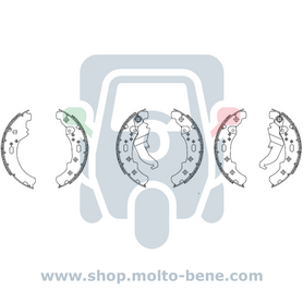 Bremsbelagsatz Piaggio Ape TM CAR FERODO