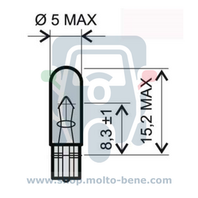 Dashboard lampje Piaggio Ape Vespa 50