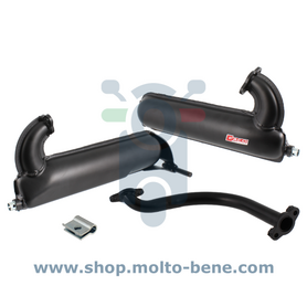 Uitlaat Banaan Sport Vespa 50 FACO ZWART