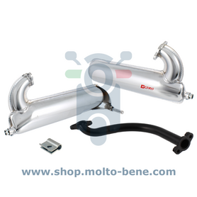 Uitlaat Banaan Sport Vespa 50 FACO Chroom