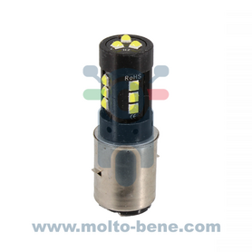 Lamp 12V LED 1000 LUMEN BA20D Piaggio Ape TM / P / Vespa